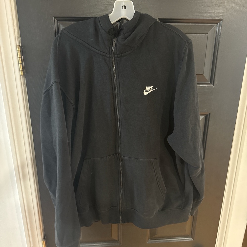 Nike Black Fleece-Lined Hoodie